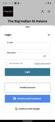 The Raj Indian St Helens android App screenshot 2